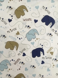 Bavlněné plátno sloni