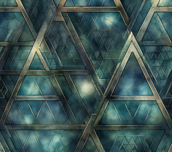 jarní softshell potisk - ocelové trojúhelníky