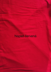 Náplet hladký  - červený č 9